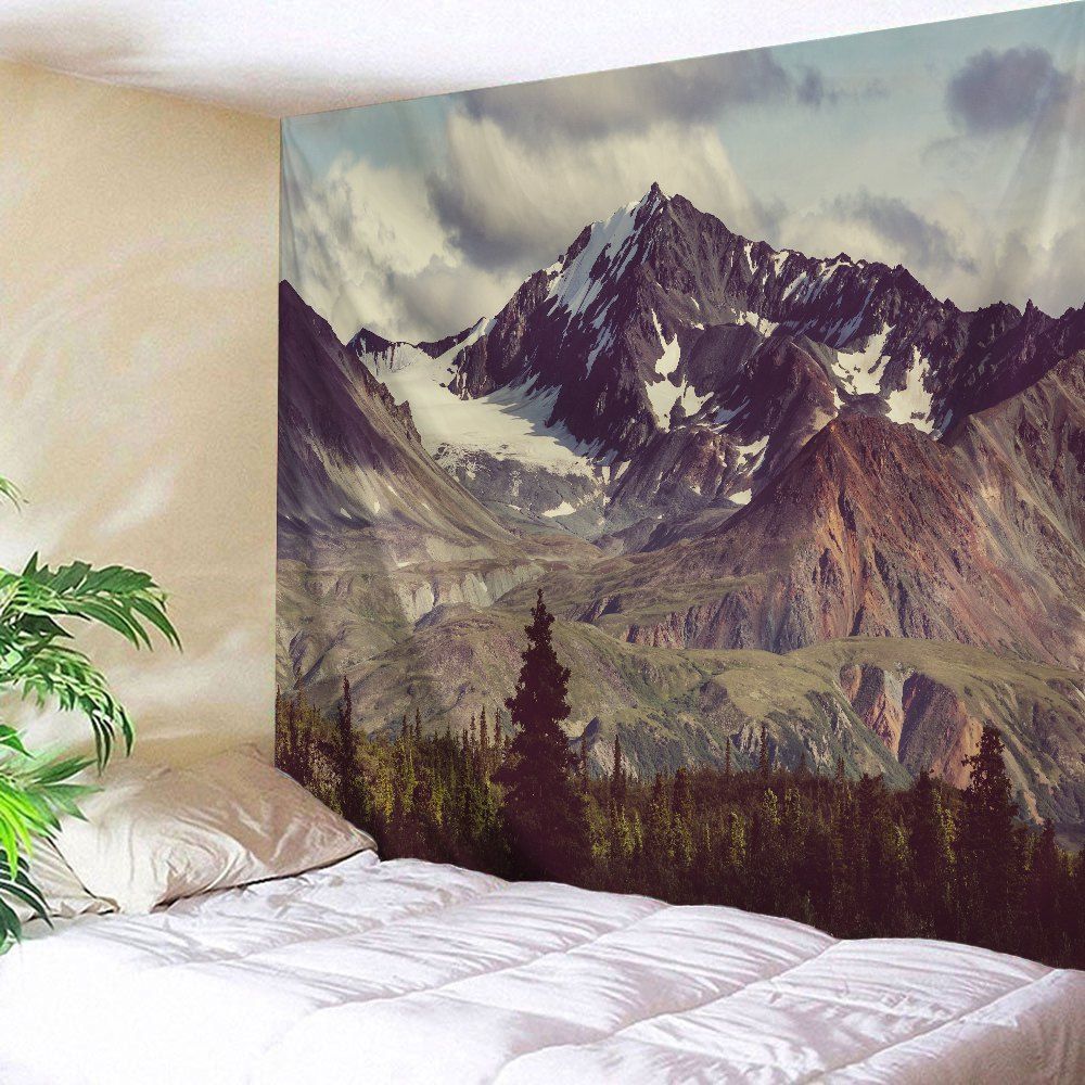 

Mountain Scenery Wall Hanging Decoration Tapestry, Colormix