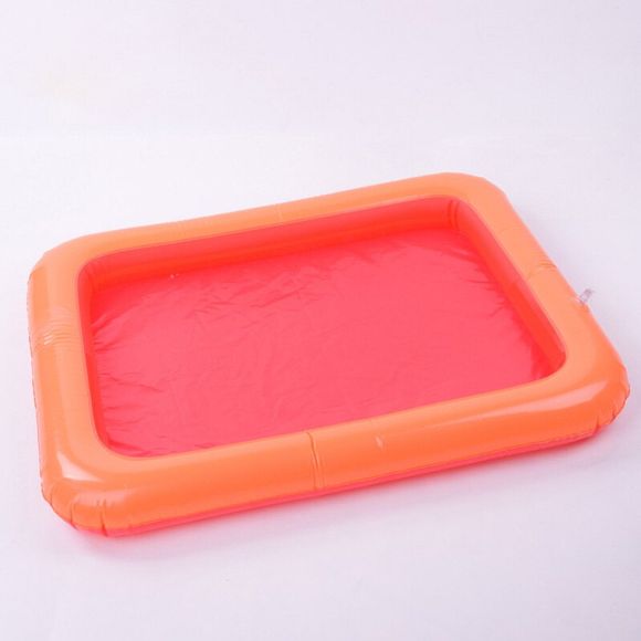 Bac à Sable Gonflable Coloré en Plastique Adorable et Pratique Jouet pour Bébé - Orange 