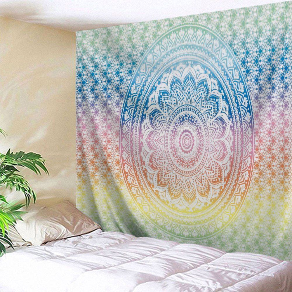 

Mandala Print Wall Decor Hanging Throw Tapestry, Colormix