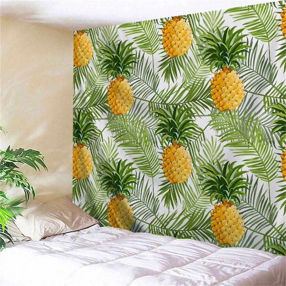

Palm Leaf Pineapple Wall Hanging Home Decor Tapestry, Green