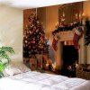 Tapisserie Murale Imprimé Cheminée de Noël - multicolore W79 INCH * L71 INCH