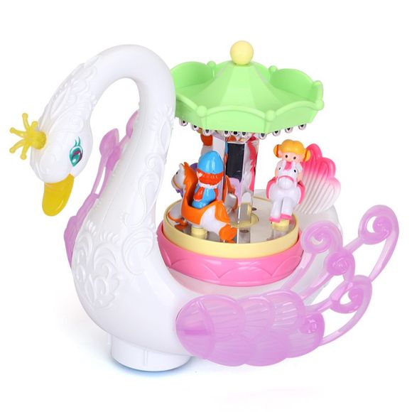 Éducatif Swan Model Fairground Ride Design Toy for Kids - multicolore 