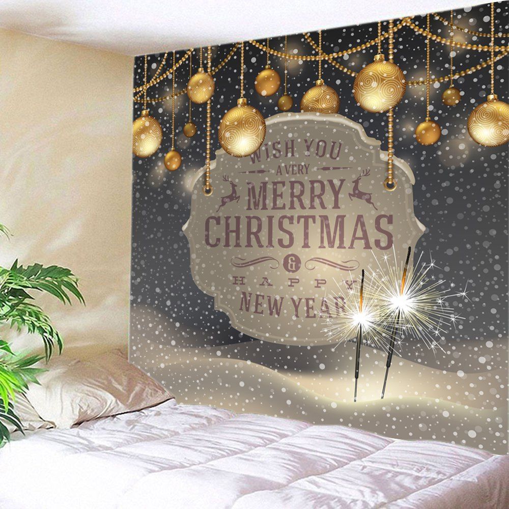 

Christmas Firework Baubles Print Tapestry Wall Hanging Art, Colormix