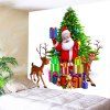 Christmas Tree Santa Gifts Imprimer Tapisserie Tenture murale Art - multicolore W79 INCH * L59 INCH