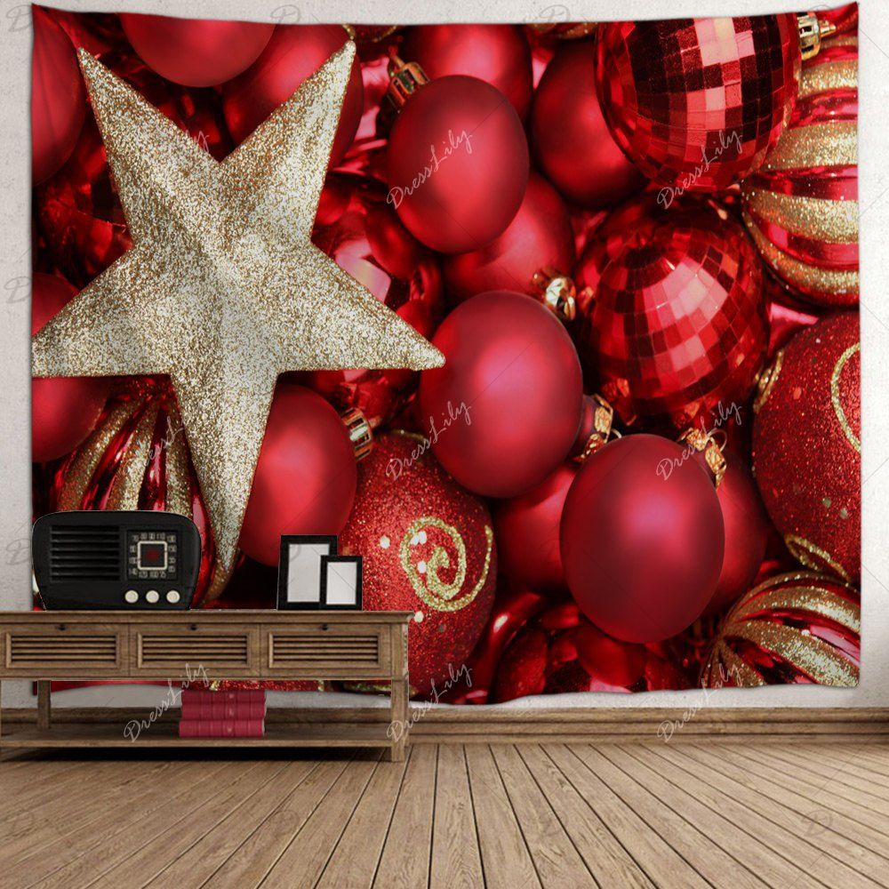 dresslily-photo-gallery-wall-hanging-christmas-ball-print