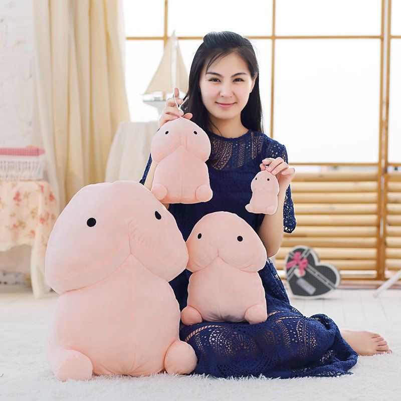 

WUIBN Cartoon Character Style Soft Plush Toy with PP Cotton 1PC, Light pink