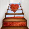 Stickers d'escalier en érable - Rouge 100*18CM*6PCS
