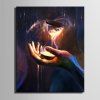 E - HOME Joli Sablier Design Imprimer LED Lumineux Toile Peinture Murale Décorative - multicolore 14 X 20 INCH (35CM X 50CM)