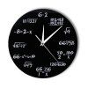 Horloge Murale Numérique de Science Quiz Formule Mathématique - Noir 