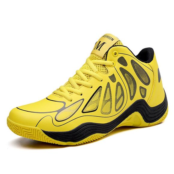 Chaussures de sport de basketball extérieur pour hommes - 黄色 EU 43