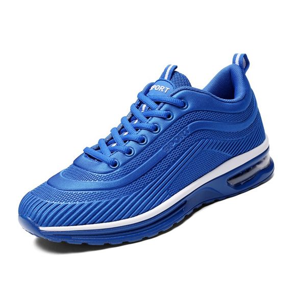 Chaussures de course décontractées à lacets pour hommes - Bleu EU 44