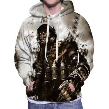 

Characters Print Hoodie Kangaroo Pocket Drawstring Long Sleeve Pullover Sweatshirt With Hood, Multicolor