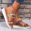 New Summer Beach Sandals Open Toe Wedge Thick Slippers - multicolor A EU 41