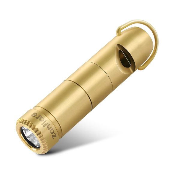 zanflare F6s Cree XP-G2 200Lm EDC Lampe de Poche Rechargeable - Or Jaune 6000 - 6500K