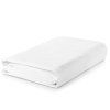 COZZINE draps de lit en coton résistant à l'eau housse de matelas housse couvre-lit - Blanc QUEEN (150 X 200CM)