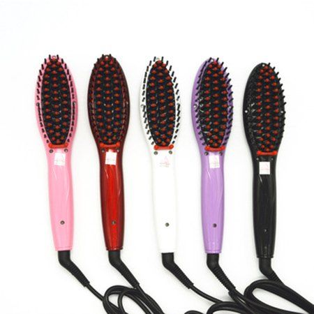 

Straight Hair Comb Electric Ceramic Hairdressing Tools Straightener, Purple beauty