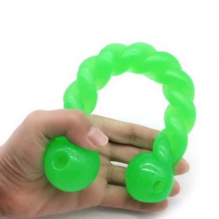 

Pet Toy Rubber Twist Rod Training Molar Bite-resistant Dog Rubber Toy, S number 18.5cm green