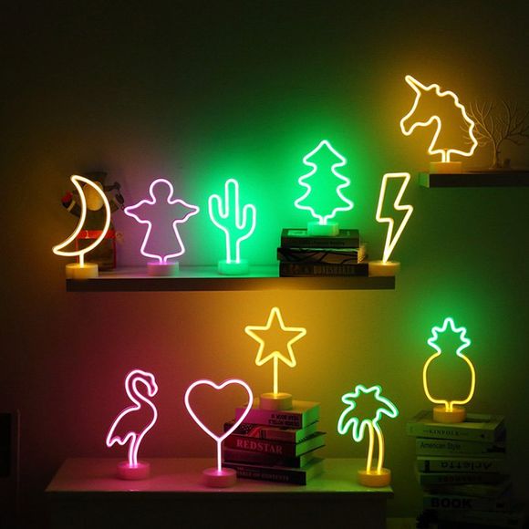 Lumières de Noël de décoration de famille de LED - Cactus double batterie / USB 