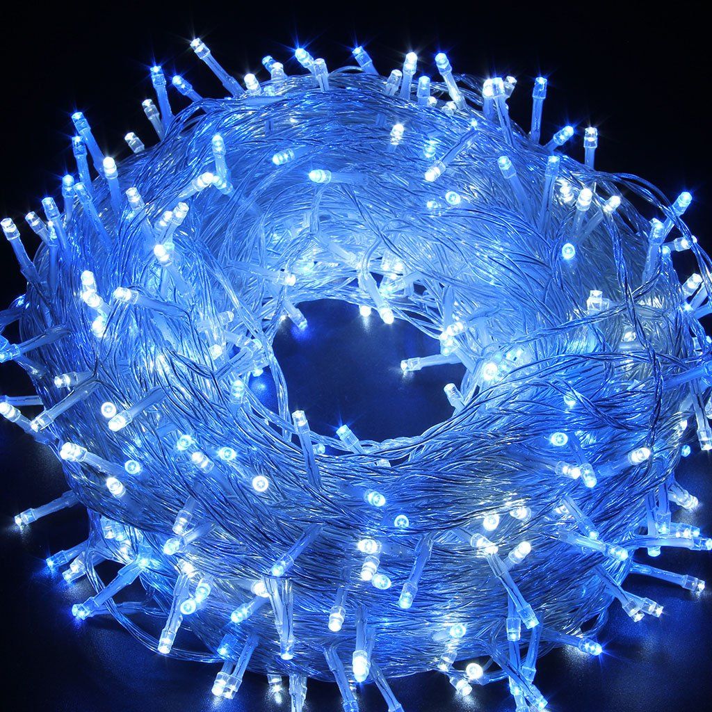 2018 Lampwin 500 Leds 100m 328 Feet Blue White Color String Fairy Lampwin 500 Leds 100m 328 Feet Blue White Color String Fairy Lights Lighting 8 Modes