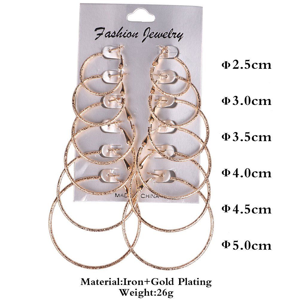 

Fashion Women Hoop Earrings Set Party Jewerly Set Jewerly Gift Big Hoop Earrings 14k Gold Earrings Women Girls Wedding Party Jewelery, #001