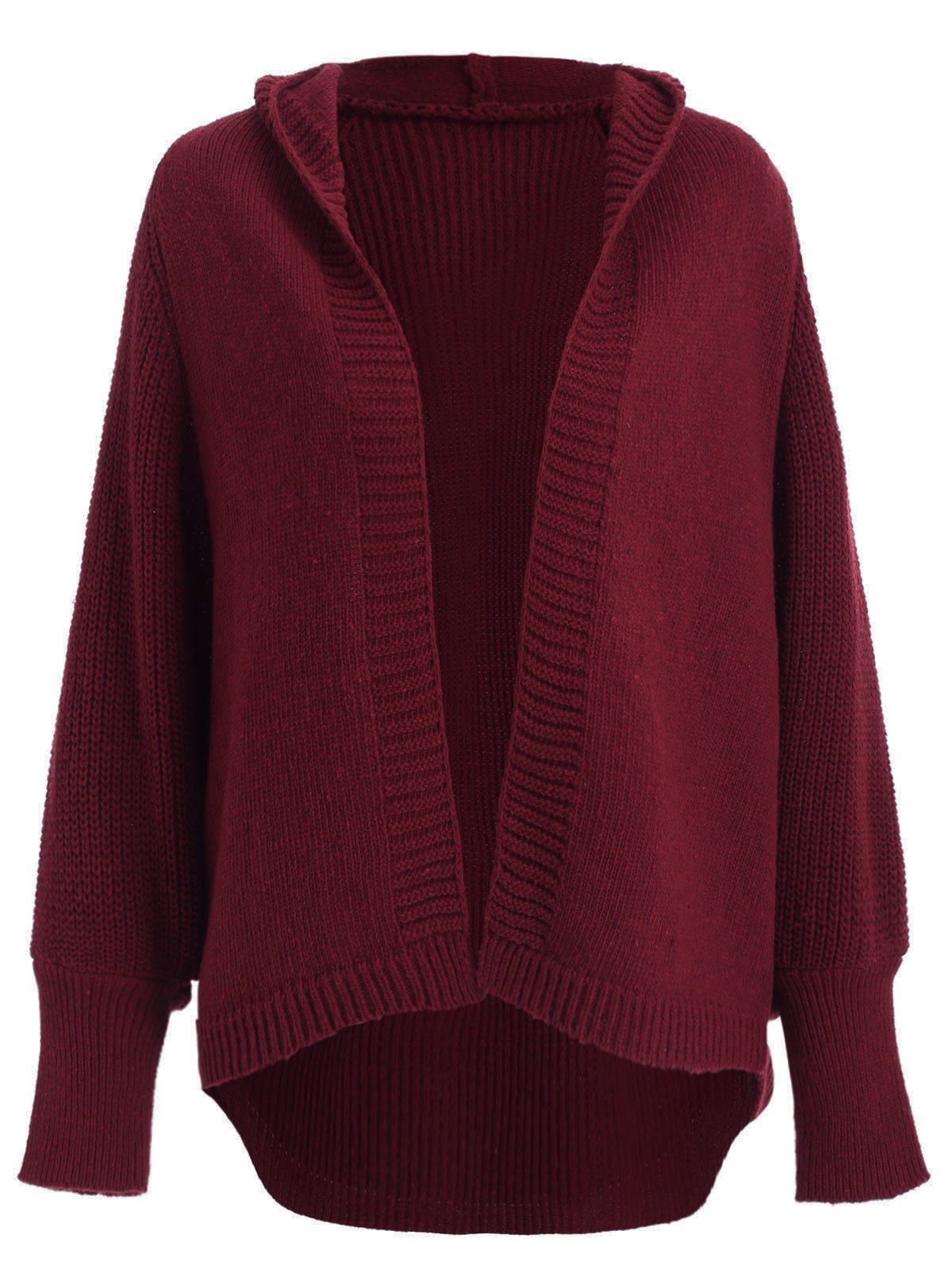 

Loose Hooded Sweater, Red