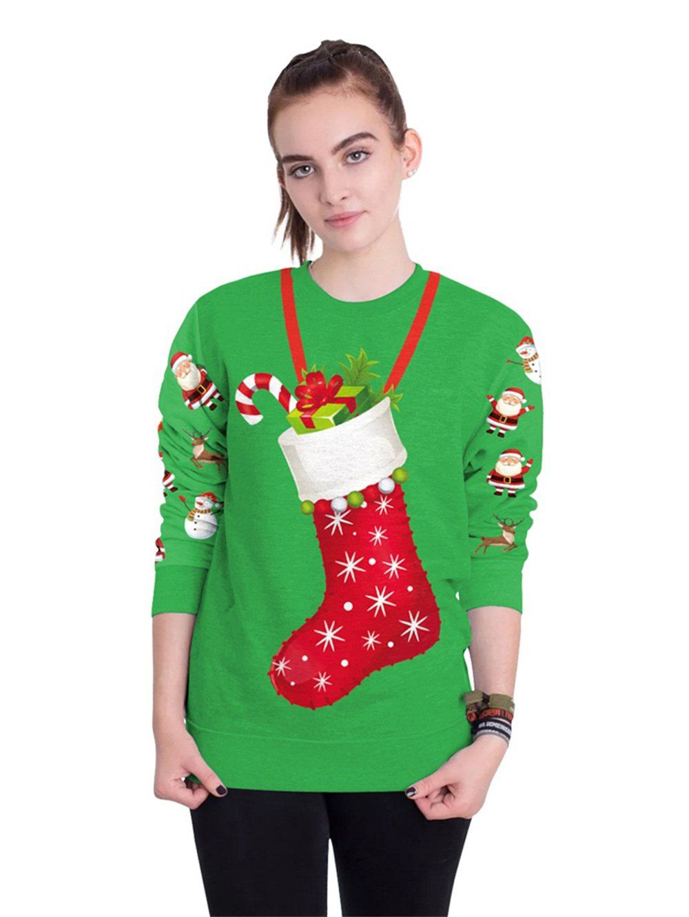 New style christmas sweatshirts uni funny print ugly green 1000x1330 Funny ugly dress