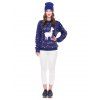 Unisex Funny 3D Print Christmas Sweatshirts - BLUE L