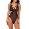 Sexy Backless One-piece Sexy Babydoll lingerie - Noir 2XL