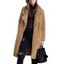 Womens Teddy Bear Pocket Fleece Jackets Lapel Coat Open Overcoat - CAMEL BROWN 2XL