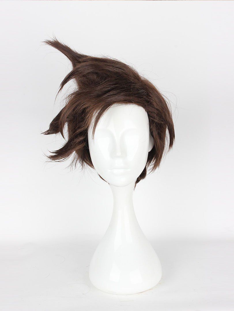 

Men's Cool Short Brown Cosplay Wig Short Game Coser Wigs