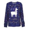 Unisex Funny 3D Print Christmas Sweatshirts - BLUE L