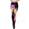 Women Fashion Star Print Leggings Sexy Long Elastic Pencil Pants - Pourpre XL