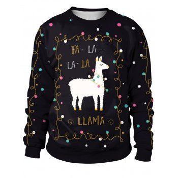 

Unisex Funny 3D Print Christmas Sweatshirts, Black