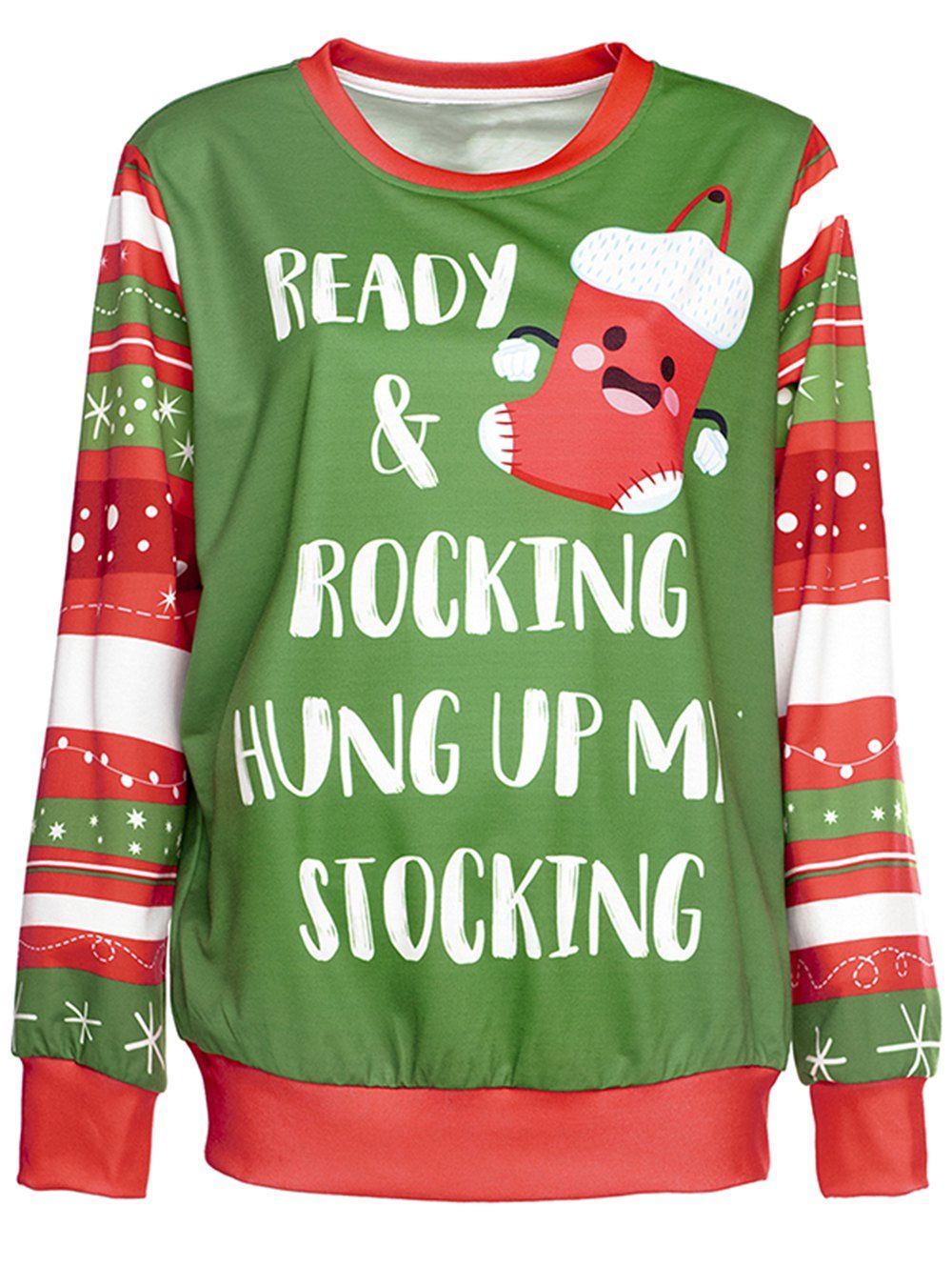 

new style Cute Xmas Party Women Sweatshirt, Green