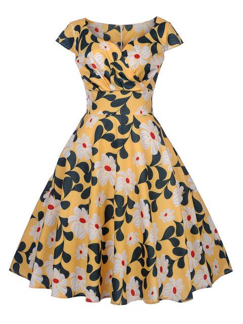 Vintage 50s Swing Dress