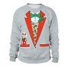Strange Merry Christmas Ugly Holiday Crewneck Sweatshirt - Gris L