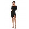 Women's  Midi Dress  Sexy Bandage Knitwear Tank Dresses - Noir L