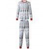 Christmas Family Pajama  Print  Sets Parent-Child Home Suit Pyjamas - Gris DAD L