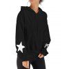 Women Casual  Long Sleeve  Hoodie Pullover Sweatshirts - BLACK XL