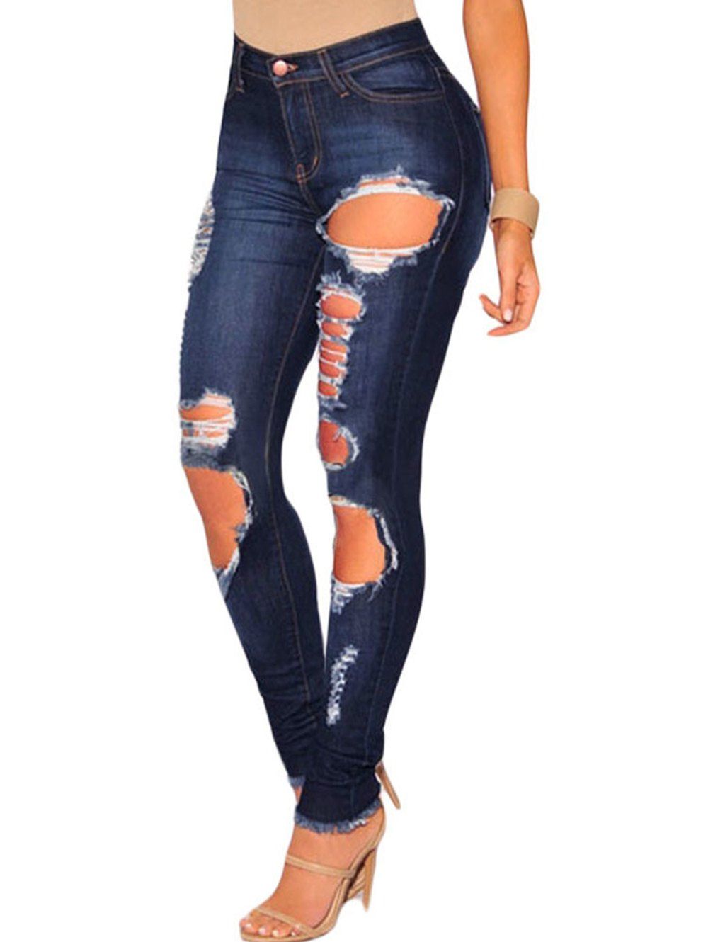 skinny jeans destroyed