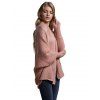Batwing sleeve Loose cardigans sweater coat - Rose ONE SIZE