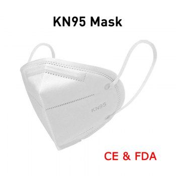 

High-closed Dustproof KN95 Masks Professional Protection for Slit Splash Comfortable Elastic Earloop Type, White
