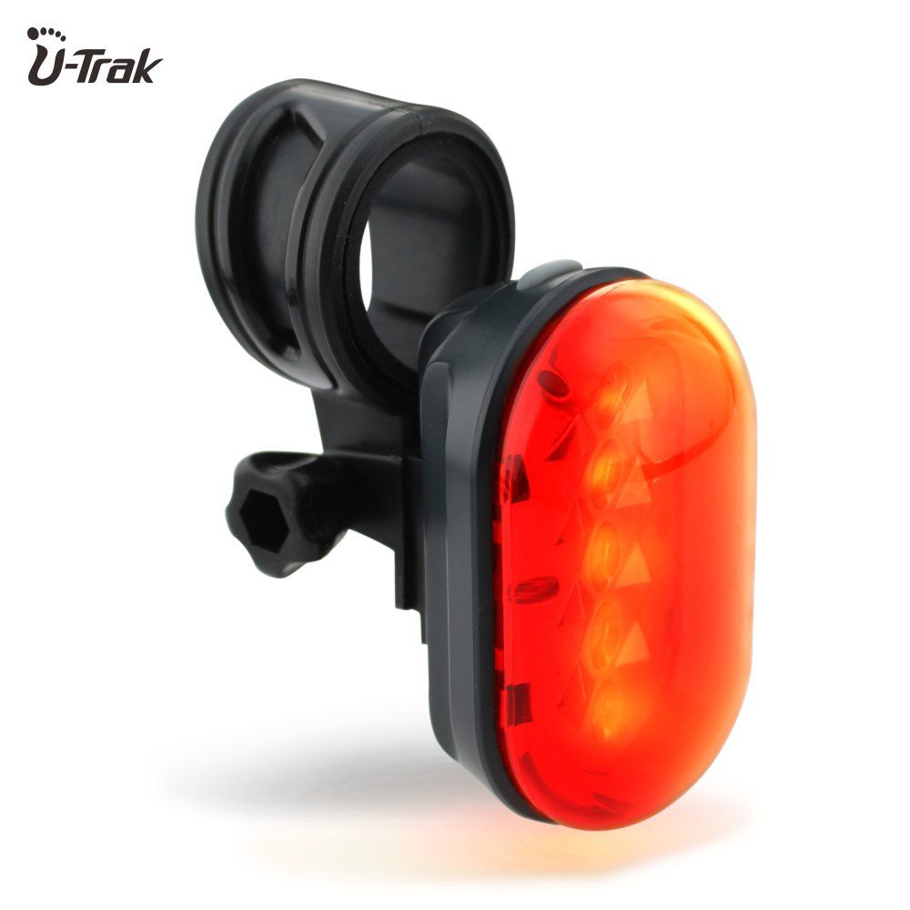 

Rechargeable Safety Bike Rear Light Red Flashing LED with Belt Clip, Black&red
