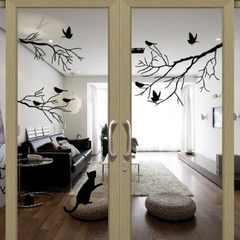 [41% OFF] 2023 Bird Tree Branch Wall Stickers Wall Decal Removable Art ...