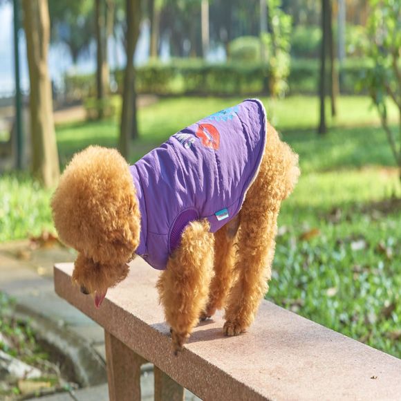 Dog Coat Puppy Vêtements pour animaux domestiques - Violet 89P XL