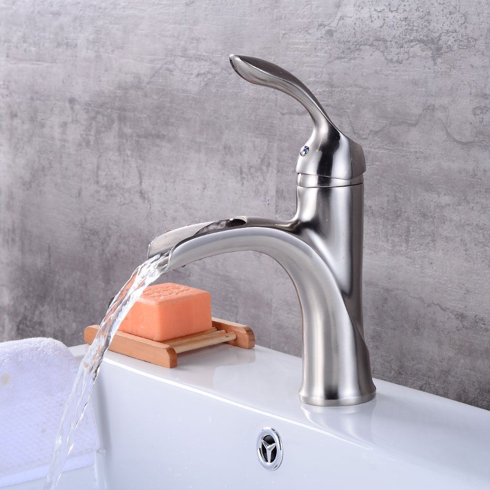 41 Off 2019 Waterfall Bathroom Sink Faucets Single Control