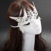 Mcyh Wl150 Halloween Supplies Sexylace Fox Mask - SNOW WHITE 