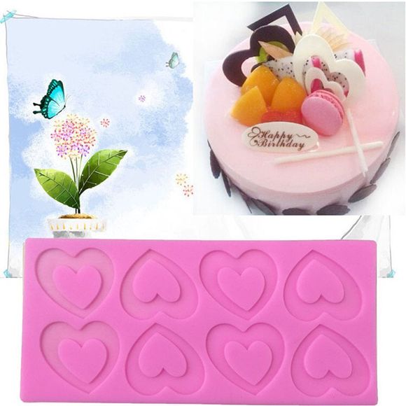 Aya Love Heart Cake Moules pour cuisson - Rose 