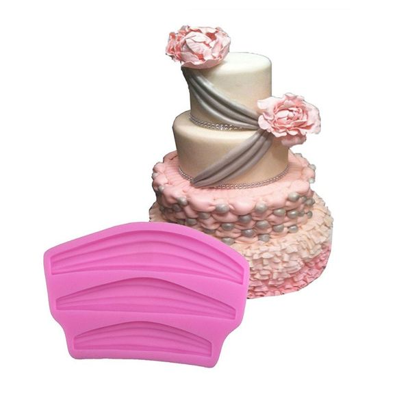 Aya Ribbon Lace Cake Molds for Baking - Rose 