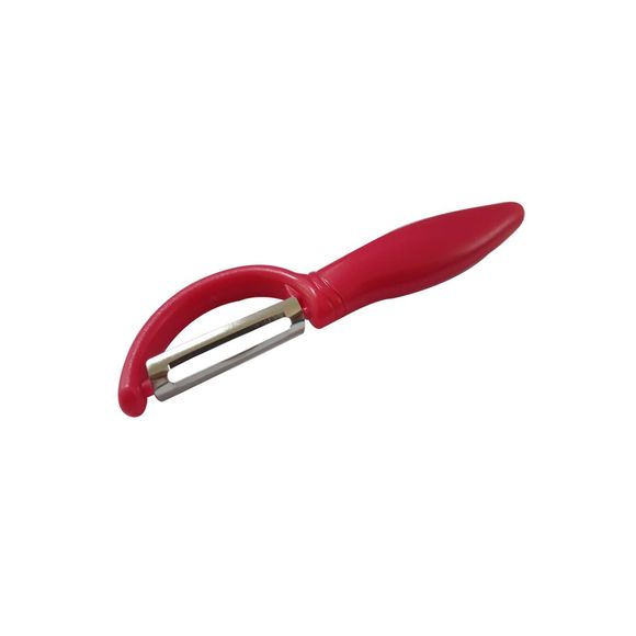 Couteau à fruits en acier inoxydable Peeler aux légumes - Rouge 